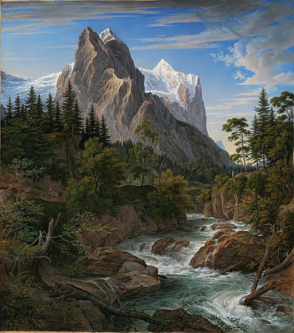 Иосиф Антон Кох. Вид на долину Рейхенбахталь. 1824 г.